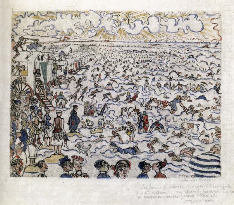 James Ensor The Baths of Ostend china oil painting image
